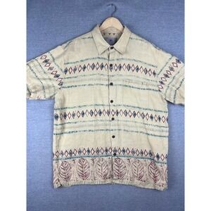 The Territory Ahead Mens XL Short Sleeve Button Up Shirt Aztec Western
